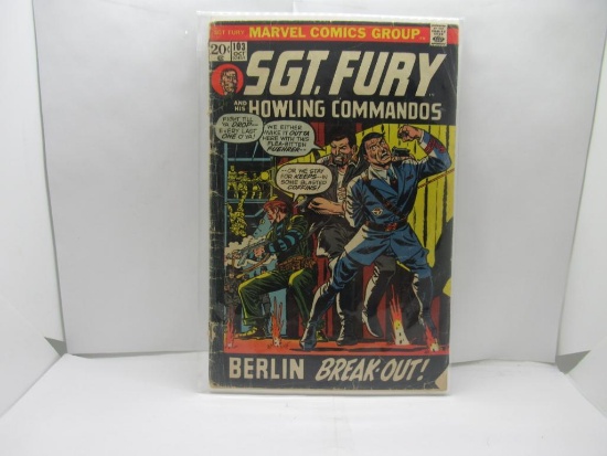 Vintage Marvel Comics SGT FURY #103 Bronze Age Comic Book from Awesome Collection