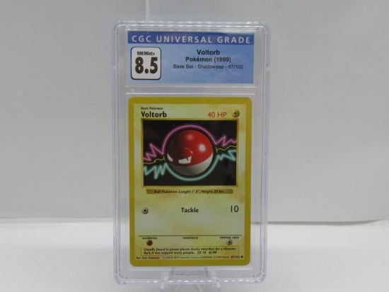 CGC Graded 1999 Pokemon Base Set Shadowless #67 VOLTORB Trading Card - NM-MT+ 8.5