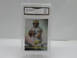 GMA Graded 2014 Topps Platinum Football #43 AARON RODGERS Packers Rookie Trading Card - MINT 9