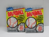 2 Pack Lot of Factory Sealed 1989 FLEER BASEBALL 15 Card Packs - Griffey Rookie?