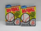 2 Pack Lot of Factory Sealed 1989 FLEER BASEBALL 15 Card Packs - Griffey Rookie?