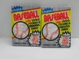 2 Pack Lot of Factory Sealed 1989 FLEER BASEBALL 15 Card Packs - Griffey Rookie?