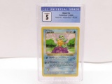 CGC Graded 1999 Pokemon Base Set Shadowless #63 SQUIRTLE Trading Card - EX 5