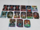 15 Card Lot of Sports Card REFRACTORS and PRIZMS with Stars and Rookies