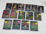 15 Card Lot of Sports Card REFRACTORS and PRIZMS with Stars and Rookies