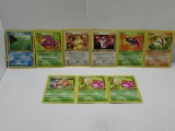 9 Card Lot of Pokemon 1ST EDITION Vintage Trading Cards from Collection