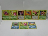 9 Card Lot of Pokemon 1ST EDITION Vintage Trading Cards from Collection