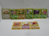 9 Card Lot of Pokemon 1ST EDITION Vintage Trading Cards from Collection