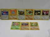 9 Card Lot of Vintage Pokemon 1ST EDITION Trading Cards from Collection