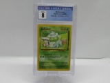 CGC Graded 1999 Pokemon Base Set Unlimited #44 BULBASAUR Trading Card - NM-MT 8