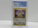 CGC Graded 1999 Pokemon Jungle 1st Edition #56 MEOWTH Trading Card - GEM MINT 9.5