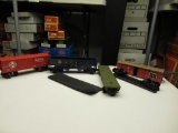 Assorted train cars