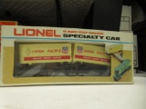 Lionel Union Pacific piggyback flat car with vans #6-9383
