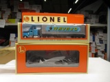 Lionel 1999 St. Louis LRRC Santa Fe flatcar with Navajo tractor and trailer #6-52167