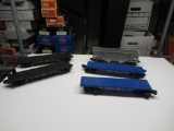 Assorted train cars