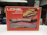 Lionel operating log dump car #6-9310