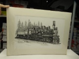 90 ton Locomotive Lima locomotive works Inc. signed and numbered picture