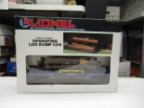 Lionel Santa Fe operating log dump car #6-16611