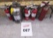 Lot of five fire extinguishers.