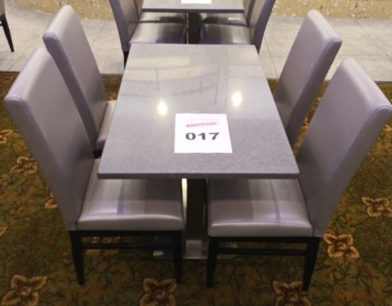 1 table 4 chairs