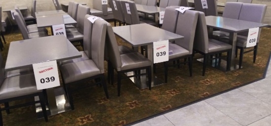 3 tables and 12 chairs