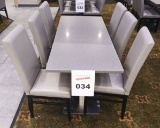 Long table and 6 chairs