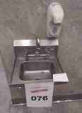 Hand-washing stainless steel sink station