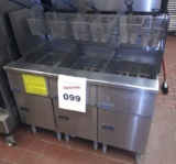 3 section Pitco fryer