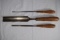 Lot of Antique Wood Chisels