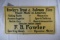 Fowlers Trout & Salmon Flies Tin Sign