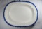 Blue and White Agateware Platter