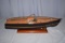 Wooden Boat Model on Stand
