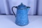 Blue and White Agateware Tea Pot