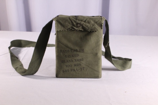 Nato 7.62 100 Rounds Linked Blanks Belt in Carrying Case