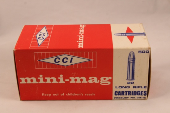 Box of CCI 22 Long Rifle Mini-Mag Cartridges No 22HS