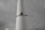 14K White Gold Diamond Ladies Ring