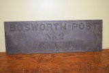 Bosworth Post GAR Sign