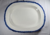 Blue and White Agateware Platter