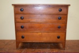Country Hepplewhite Four Drawer Chest