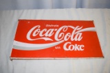 Double Sided Vintage Metal Coca Cola Sign