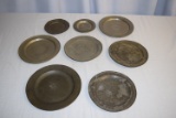 Large Lot of Pewter Plates