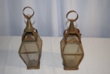 Early Pair of Tin Candle Lamps