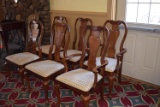 Set of 6 Queen Anne MOH Dinning Room Chairs