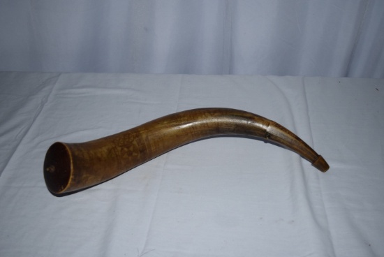 Maine 1849 Magnum Powder Horn Signed