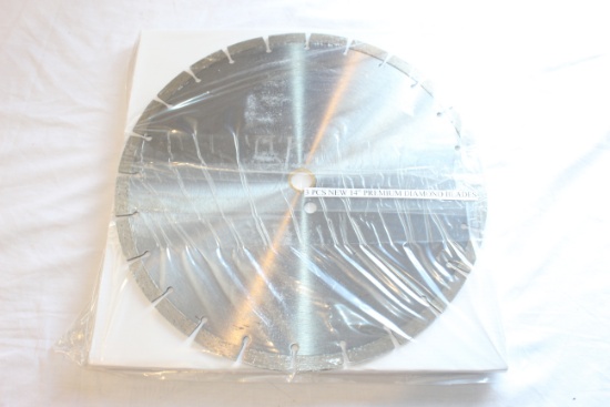 New 3pc. 14” Premium Diamond Blades