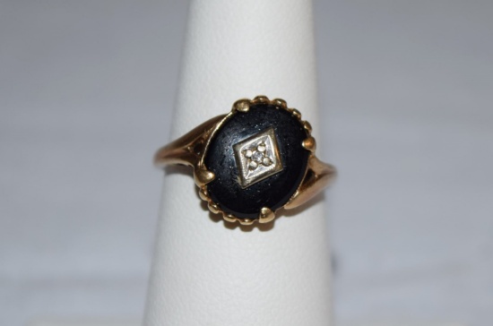 Estate 10K Yellow Gold Ladies Ring