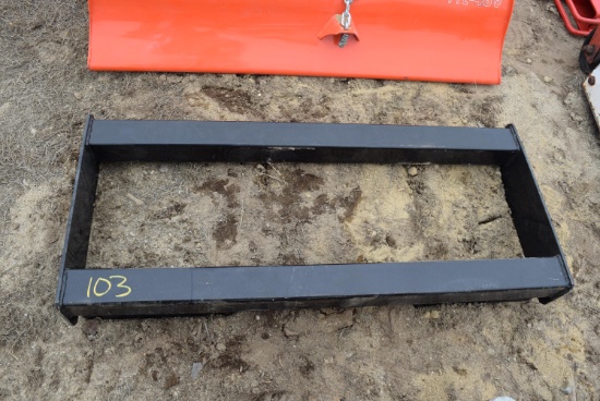 Skid Steer Attachment Open Mounting Plate
