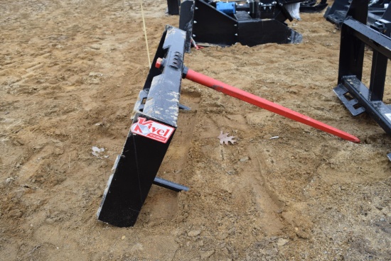 NEW  Kivel Skid Steer Hay Bale Spear Attachment