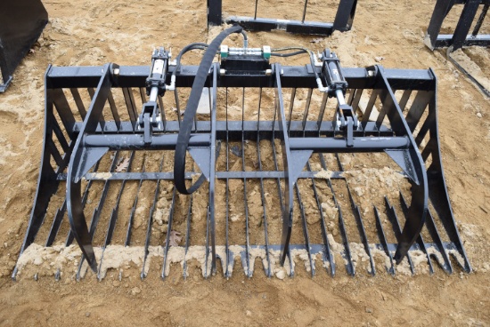 NEW JMR 72 Inch Dual Cylinder Root Grapple Bucket Attachment