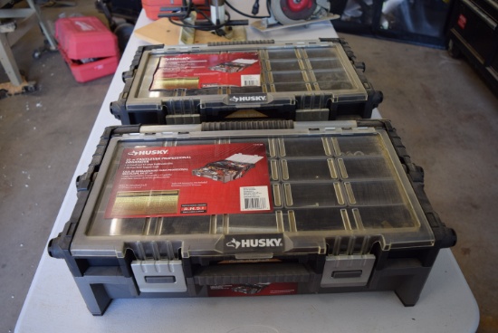 Two 22in Husky Professional Organizer w/Contents